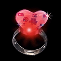 Light Up LED Flashing Heart Ring